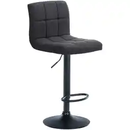 Netto Marken-Discount CLP Barhocker Calma Stoff schwarz Farbe:dunkelgrauGestell Farbe:schwarz Angebot