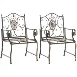 Netto Marken-Discount CLP 2er Set Gartenstühle Punjab Farbe:bronze Angebot