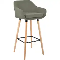 Netto Marken-Discount CLP Barhocker Grant Stoff Farbe:hellgrau Angebot