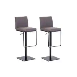 Netto Marken-Discount CLP 2er Set Barhocker Panama B Stoff Farbe:grauGestell Farbe:schwarz Angebot
