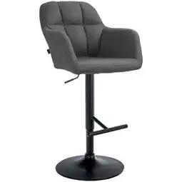 Netto Marken-Discount CLP Barhocker Natoma Stoff schwarz Farbe:dunkelgrauMaterial Gestell:Metall matt schwarz Angebot