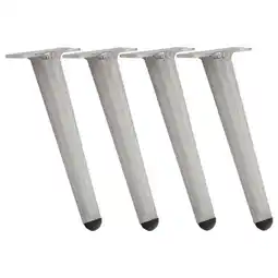 Netto Marken-Discount CLP 4er Set Möbelfüße 26 cm Farbe:hellgrauGröße:26 cm Angebot