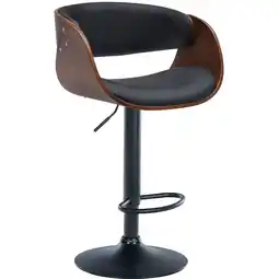 Netto Marken-Discount CLP Barhocker Portmore Kunstleder schwarz Farbe:walnuss/schwarzGestell Farbe:schwarz Angebot
