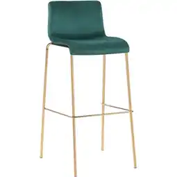 Netto Marken-Discount CLP Barhocker Hoover Samt 4-Fuß Gold Farbe:grün Angebot