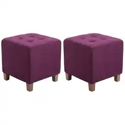 Netto Marken-Discount CLP 2er Set Sitzhocker Pharao, antik-hell Farbe:lila Angebot