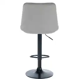 Netto Marken-Discount CLP 2er Set Barhocker Toni Samt schwarz Farbe:grauMaterial Gestell:Metall matt schwarz Angebot