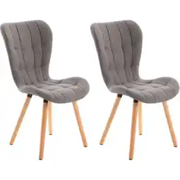 Netto Marken-Discount CLP 2er Set Stuhl Elda Stoff Farbe:hellgrauMaterial:Stoff Angebot
