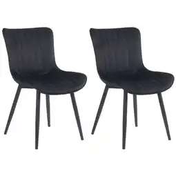 Netto Marken-Discount CLP 2er Set Stühle Largo Samt Farbe:schwarzMaterial:Samt Angebot