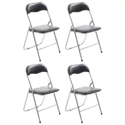 Netto Marken-Discount CLP 4er Set Klappstuhl Felix Farbe:schwarz/silber Angebot