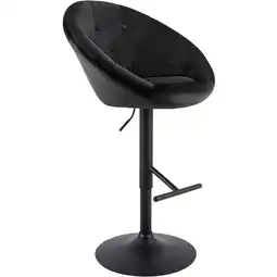 Netto Marken-Discount CLP Barhocker London Samt schwarz Farbe:schwarzGestell Farbe:schwarz Angebot