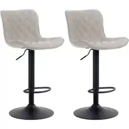 Netto Marken-Discount CLP 2er Set Barhocker Emma Stoff Farbe:taupeMaterial:Stoff Angebot