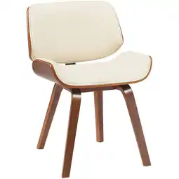 Netto Marken-Discount CLP Besucherstuhl Beverley Kunstleder Farbe:walnuss/creme Angebot