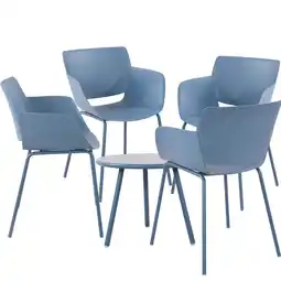 Netto Marken-Discount CLP Sitzgruppe Berena 4er Farbe:blauSet-Inhalt:4 Stühle Angebot