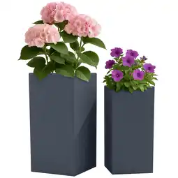 Netto Marken-Discount CLP 2er Set Pflanzkübel 3 Farbe:anthrazit Angebot
