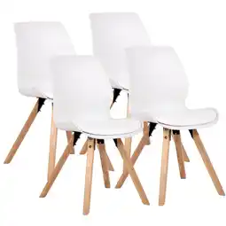 Netto Marken-Discount CLP 4er Set Stuhl Luna Kunststoff Farbe:weißMaterial:Kunststoff Angebot