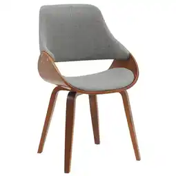 Netto Marken-Discount CLP Esszimmerstuhl Vangale Stoff Farbe:walnuss/dunkelgrauMaterial:Stoff Angebot