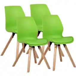 Netto Marken-Discount CLP 4er Set Stuhl Luna Kunststoff Farbe:grünMaterial:Kunststoff Angebot
