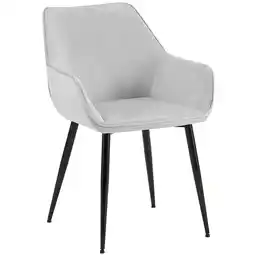Netto Marken-Discount CLP Esszimmerstuhl Luena Samt Farbe:hellgrauMaterial:Samt Angebot