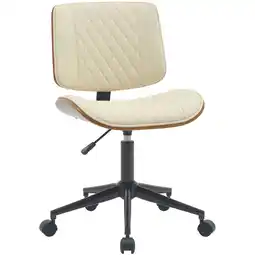 Netto Marken-Discount CLP Bürostuhl Plover Kunstleder Farbe:walnuss/creme Angebot