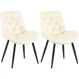 Netto Marken-Discount CLP 2er Set Esszimmerstuhl Rossford Farbe:creme Angebot