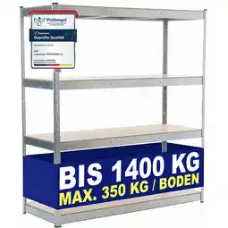 Netto Marken-Discount CLP Schwerlastregal 160x60x180 cm Farbe:silber Angebot