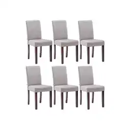 Netto Marken-Discount CLP 6er Set Esszimmerstuhl Ina Stoff cappuccino Farbe:hellgrauGestell Farbe:cappuccino Angebot