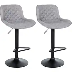 Netto Marken-Discount CLP 2er Set Barhocker Kasson Stoff Farbe:grauMaterial:Stoff Angebot
