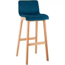 Netto Marken-Discount CLP Barhocker Hoover Samt Natura Farbe:blau Angebot