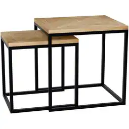 Netto Marken-Discount CLP Beistelltisch 2er Set Talero Farbe:natur Angebot
