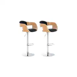 Netto Marken-Discount CLP 2er Set Barhocker Kingston C Stoff Farbe:natur/schwarz Angebot