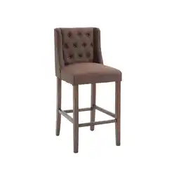 Netto Marken-Discount CLP Barhocker Cassandra Stoff Antik-dunkel Farbe:braunGestell Farbe:antik-dunkel Angebot