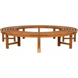 Netto Marken-Discount CLP Baumbank Nila 250 cm rund OHNE Rückenlehne Farbe:braun Angebot