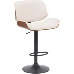 Netto Marken-Discount CLP Barhocker Beverley B Stoff Farbe:walnuss/creme Angebot