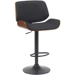 Netto Marken-Discount CLP Barhocker Beverley B Stoff Farbe:walnuss/schwarz Angebot