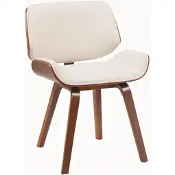 Netto Marken-Discount CLP Besucherstuhl Beverley Stoff Farbe:walnuss/creme Angebot