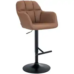 Netto Marken-Discount CLP Barhocker Natoma Kunstleder schwarz Farbe:hellbraunMaterial Gestell:Metall matt schwarz Angebot