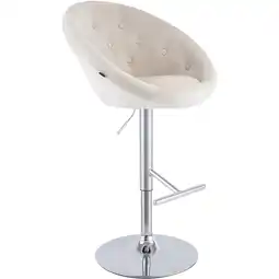 Netto Marken-Discount CLP Barhocker London Samt chrom Farbe:cremeGestell Farbe:chrom Angebot