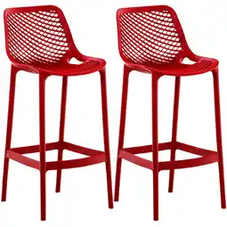 Netto Marken-Discount CLP 2er Set Barhocker Air Farbe:rot Angebot