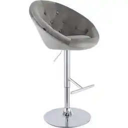 Netto Marken-Discount CLP Barhocker London Samt chrom Farbe:grauGestell Farbe:chrom Angebot