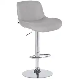 Netto Marken-Discount CLP Barhocker Solon Chrom Stoff Farbe:hellgrauMaterial:Stoff Angebot