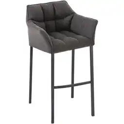Netto Marken-Discount CLP Barhocker Damaso B Stoff mit 4-Fuß Gestell Farbe:titangrauGestell Farbe:schwarz Angebot