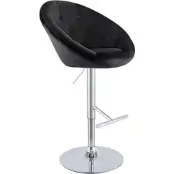 Netto Marken-Discount CLP Barhocker London Samt chrom Farbe:schwarzGestell Farbe:chrom Angebot