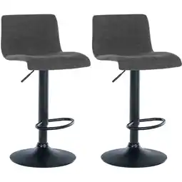 Netto Marken-Discount CLP 2er Set Barhocker Branford Stoff Farbe:dunkelgrauMaterial:Stoff Angebot