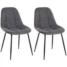 Netto Marken-Discount CLP 2er Set Stuhl Tom Stoff Farbe:hellgrauMaterial:Stoff Angebot