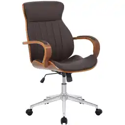 Netto Marken-Discount CLP Bürostuhl Melilla Kunstleder Farbe:walnuss/braun Angebot
