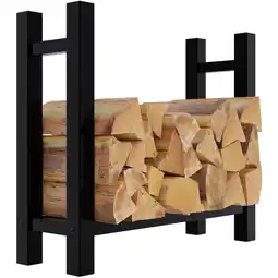 Netto Marken-Discount CLP Kaminholzständer Medya eckig 30x80x80 cm schwarz Größe:30x80x80 cmForm:eckig Angebot