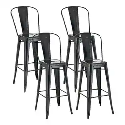 Netto Marken-Discount CLP 4er Set Barhocker Aiden Farbe:schwarz Angebot