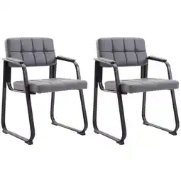 Netto Marken-Discount CLP 2er Set Besucherstühle Canada B Kunstleder Farbe:grau Angebot