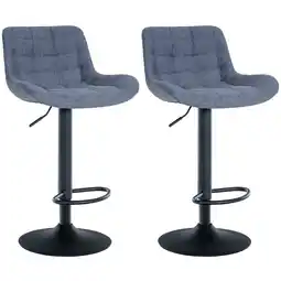 Netto Marken-Discount CLP 2er Set Barhocker Tover Stoff Farbe:blauMaterial:Stoff Angebot
