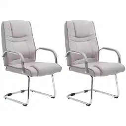 Netto Marken-Discount CLP 2er Set Stühle Attila Stoff Farbe:grau Angebot